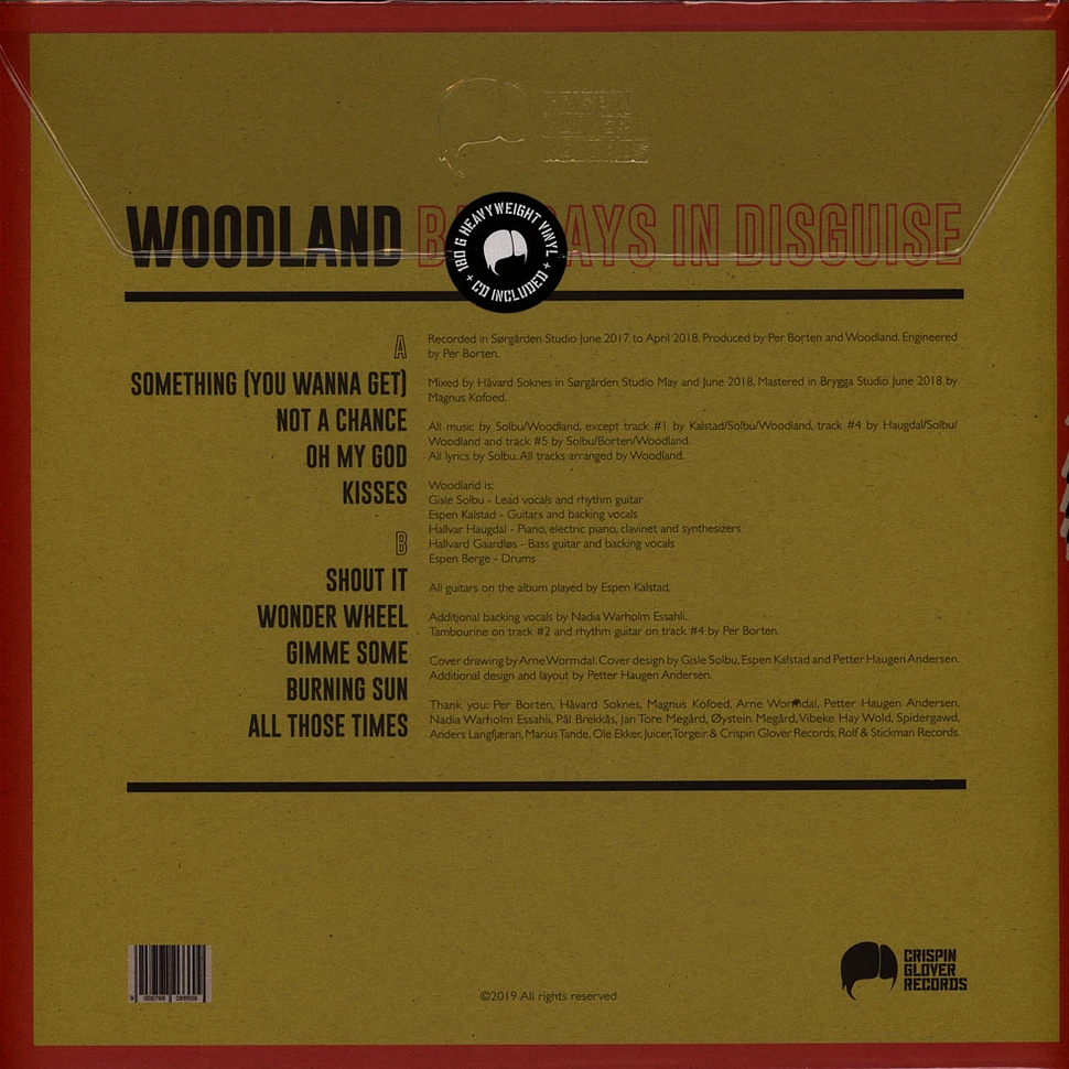 Woodland - Bad Days In Disguise Black Vinyl Edition