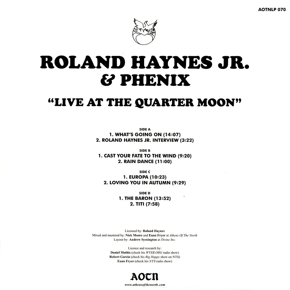 Roland Haynes Jr. & Phenix - Live At The Quarter Moon