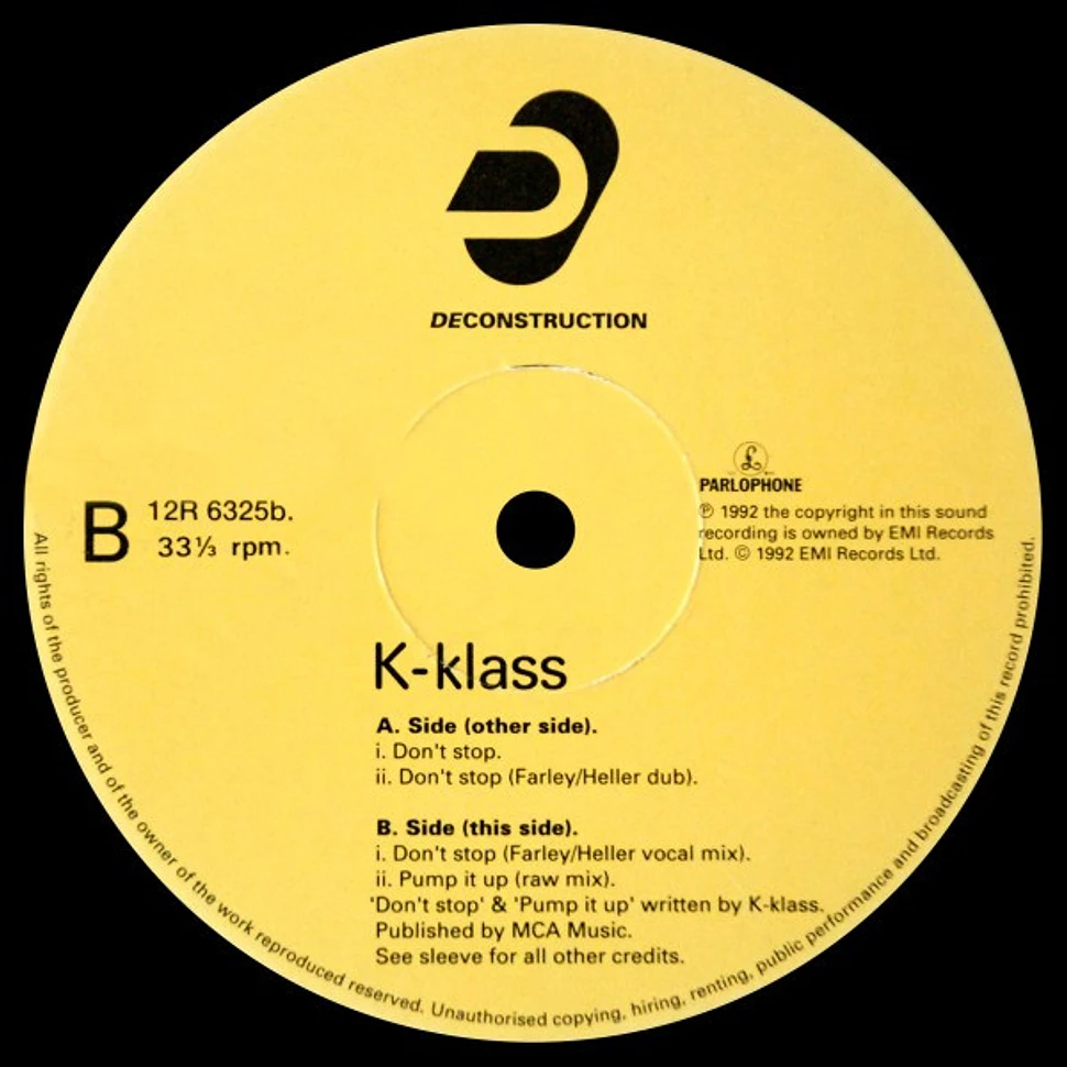 K-Klass - Don't Stop