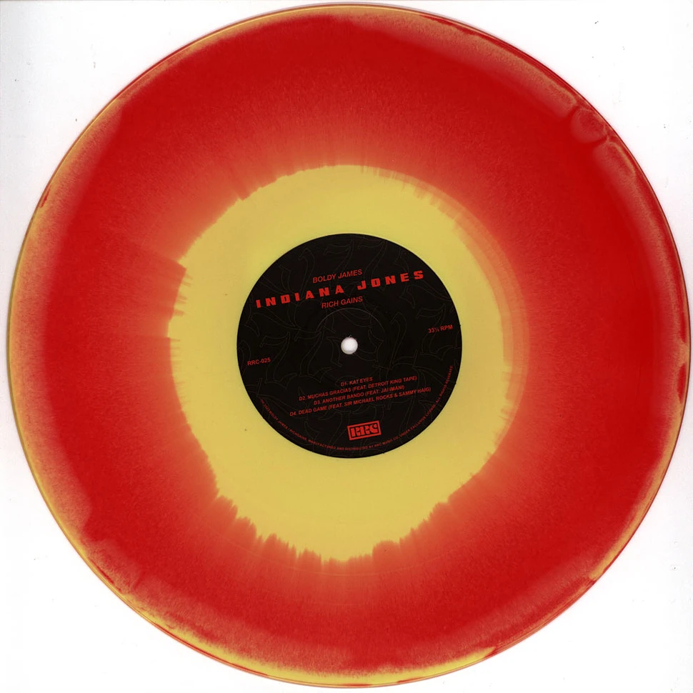 Boldy James & Rich Gains - Indiana Jones Red / Yellow Vinyl Edition