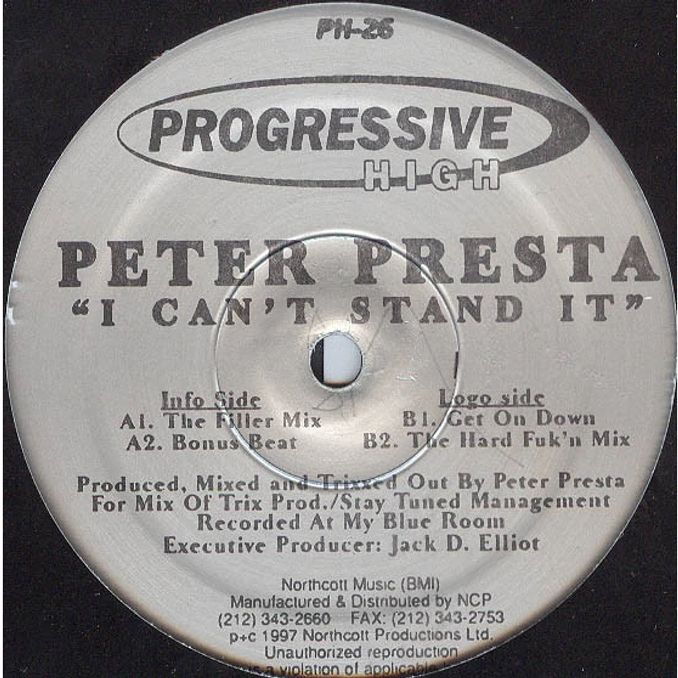 Peter Presta - I Can't Stand It