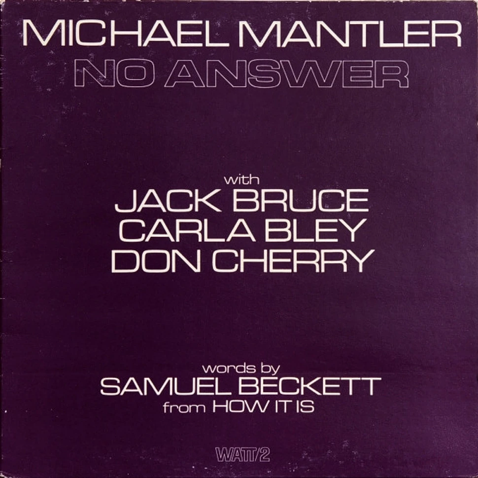 Michael Mantler - No Answer