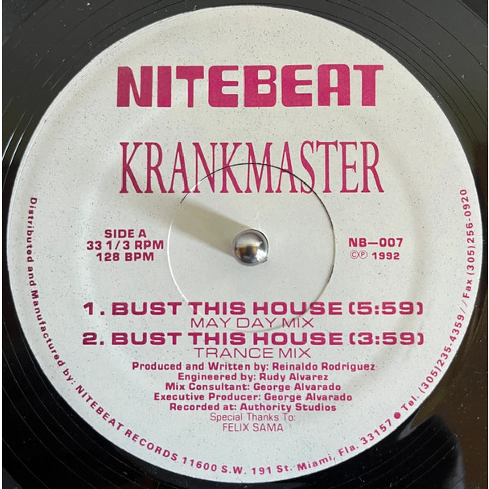 Krankmaster - Bust This House / The Trance Trip