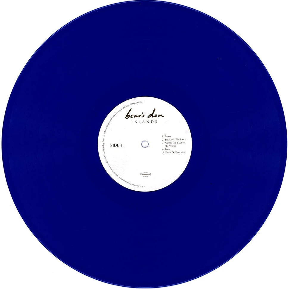 Bear's Den - Islands Limited 10th Anniversary Blue Vinyl Edition