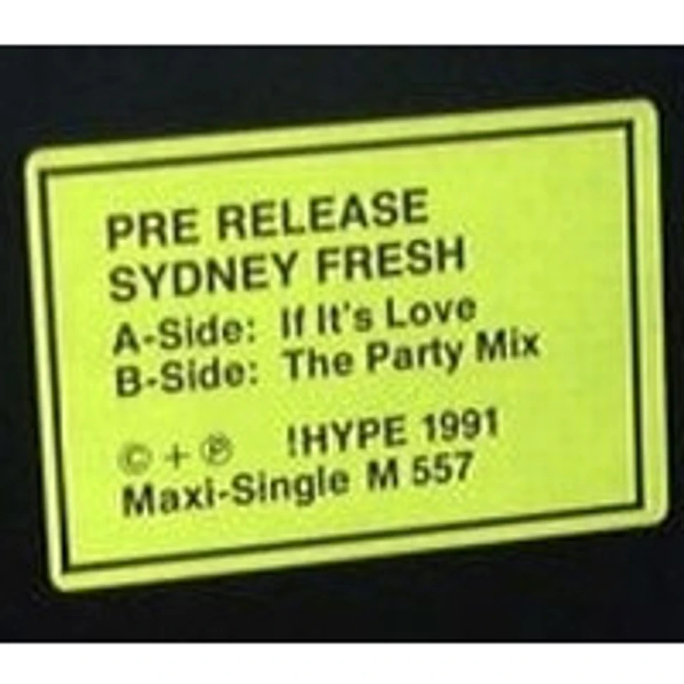 Sydney Fresh - If It's Love