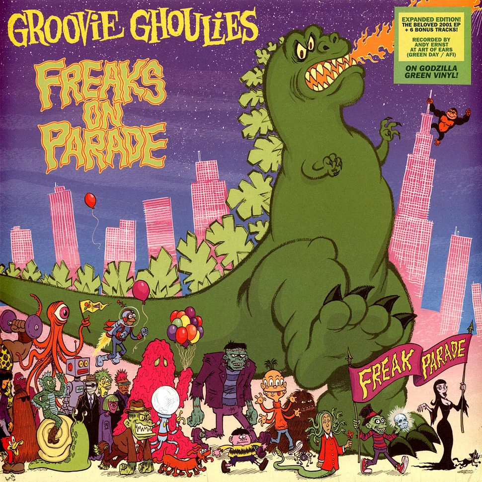 Groovie Ghoulies - Freaks On Parade Green Vinyl Edtion