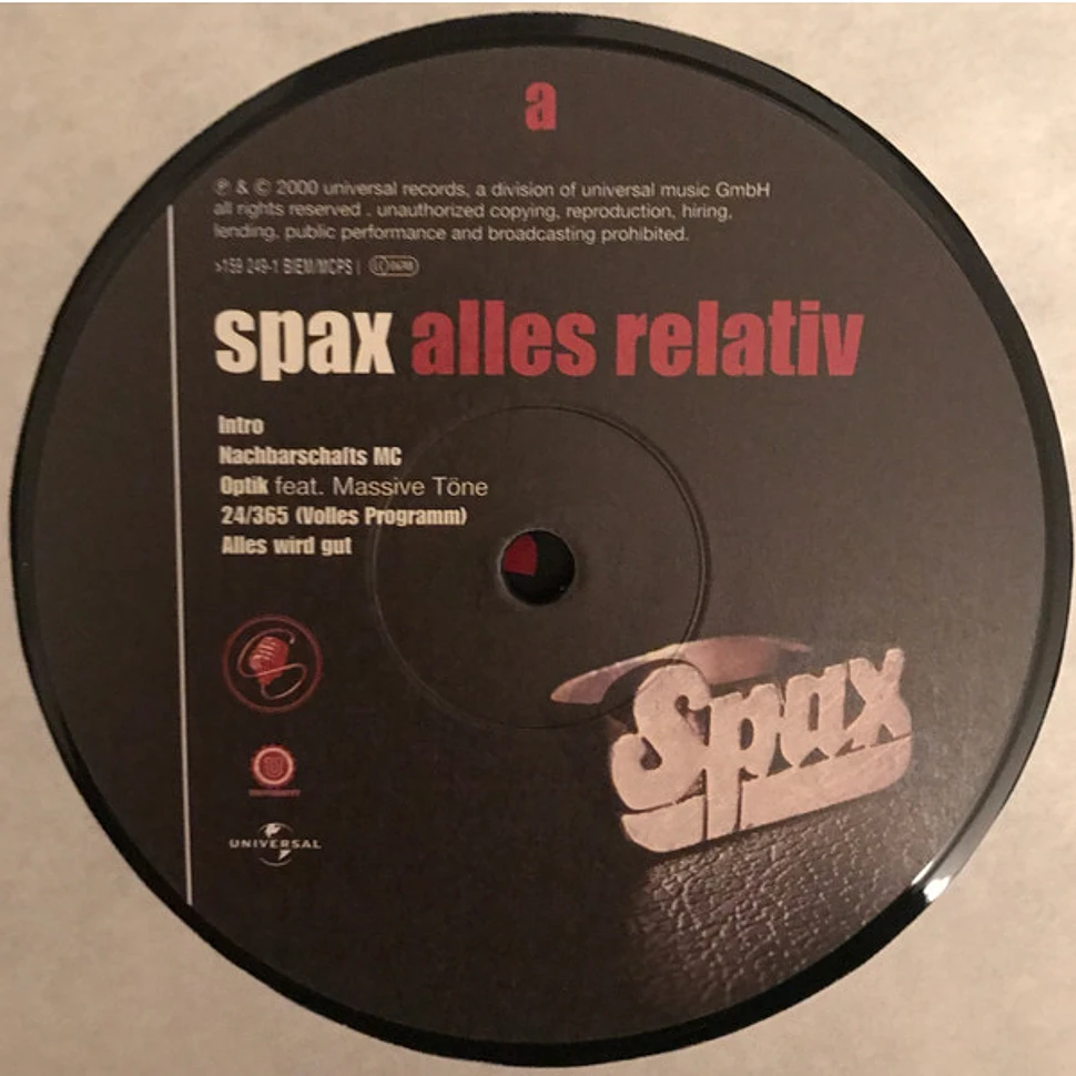 Spax - Alles Relativ