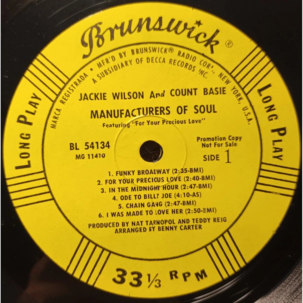 Jackie Wilson, Count Basie - Manufacturers Of Soul