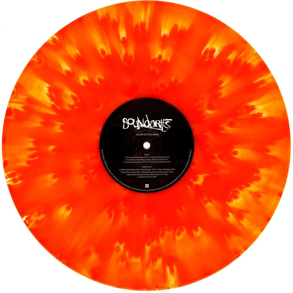 Boundaries - Death Is Little More Smoked Orange Colored Vinyl Edition