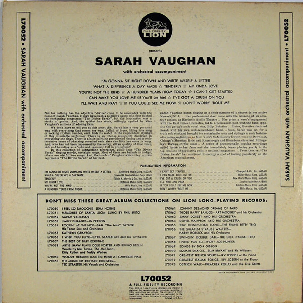 Sarah Vaughan - Sarah Vaughan