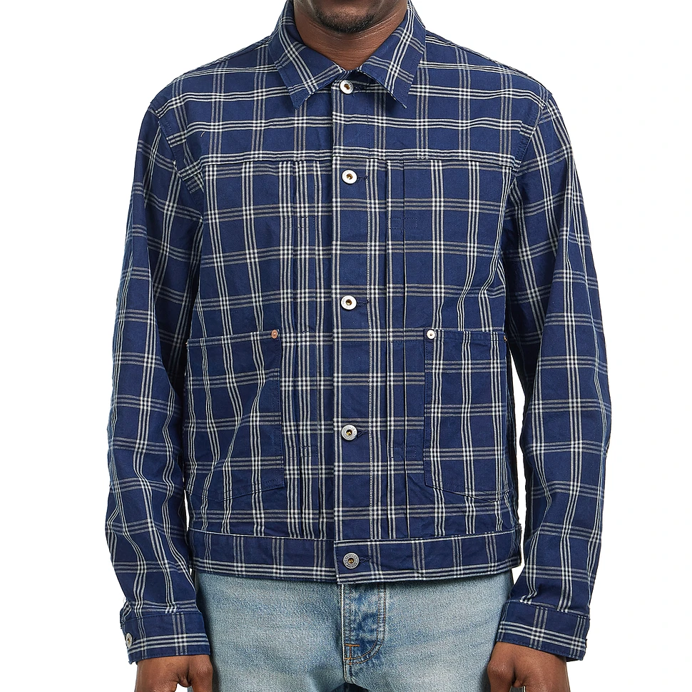 Nudie Jeans - Dante II Indigo Check Jacket