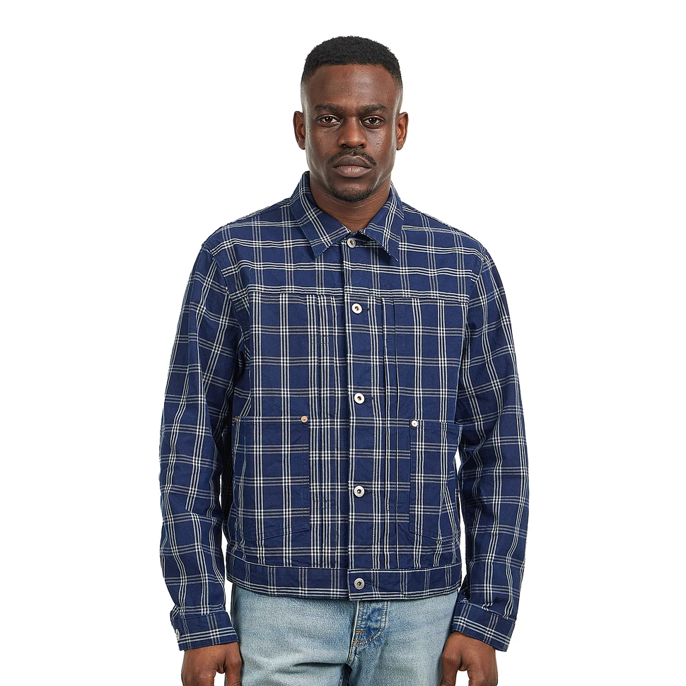 Nudie Jeans - Dante II Indigo Check Jacket