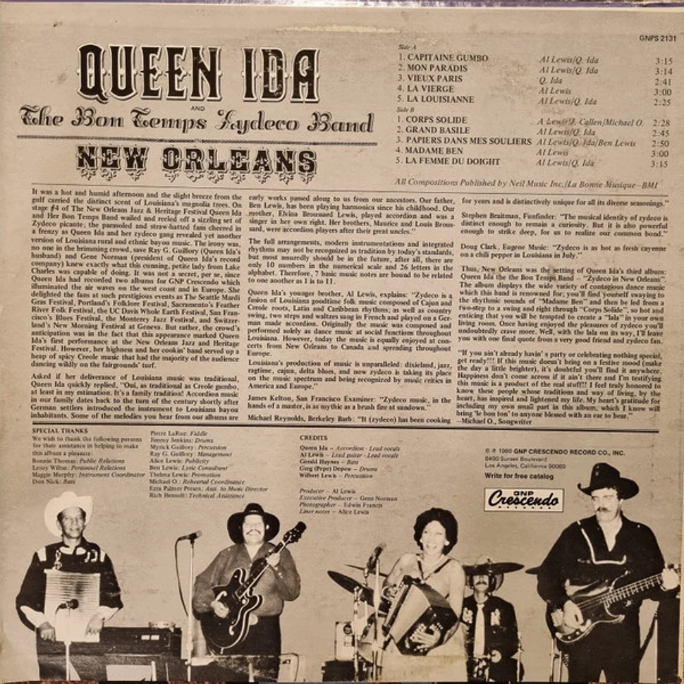 Queen Ida And The Bon Temps Zydeco Band - In New Orleans