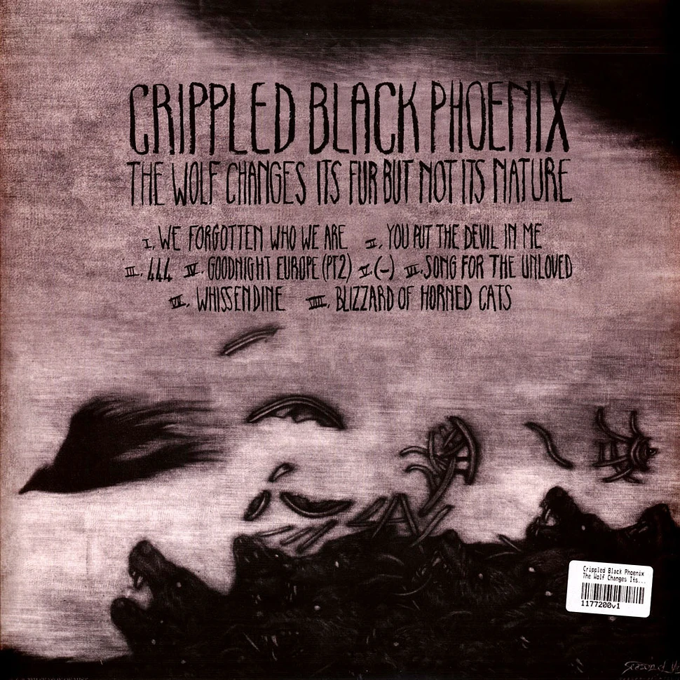 Crippled Black Phoenix - The Wolf Changes Its Fur / Horrific Honorifics Black Vinyl Edition