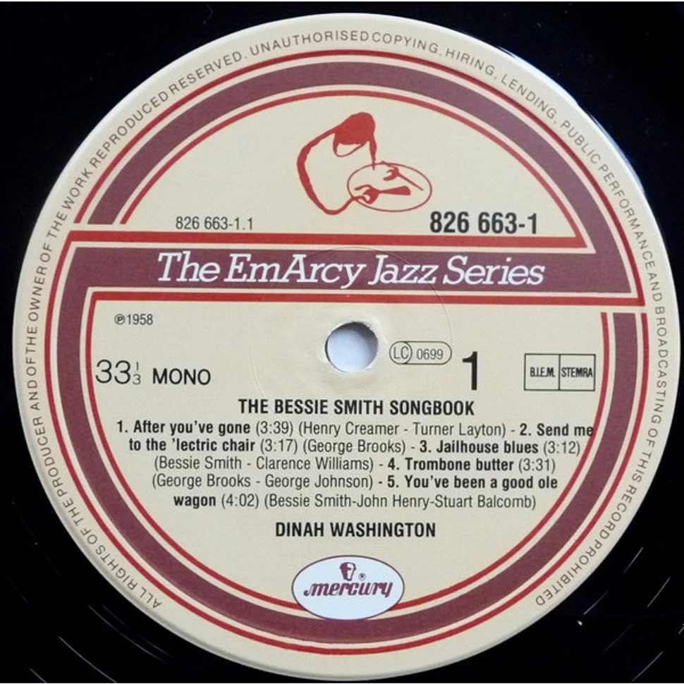 Dinah Washington - The Bessie Smith Songbook