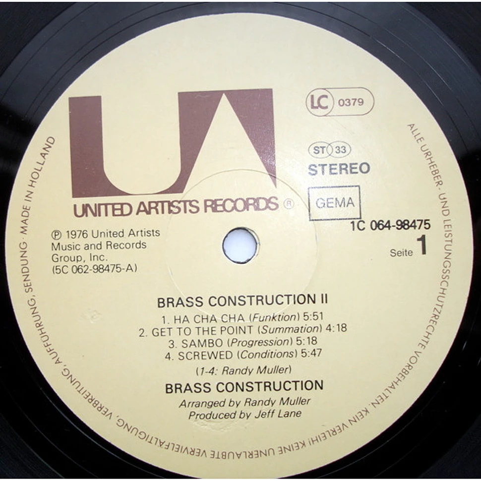 Brass Construction - Brass Construction II