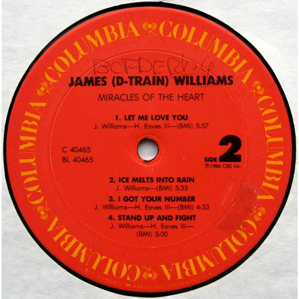 James "D-Train" Williams - Miracles Of The Heart