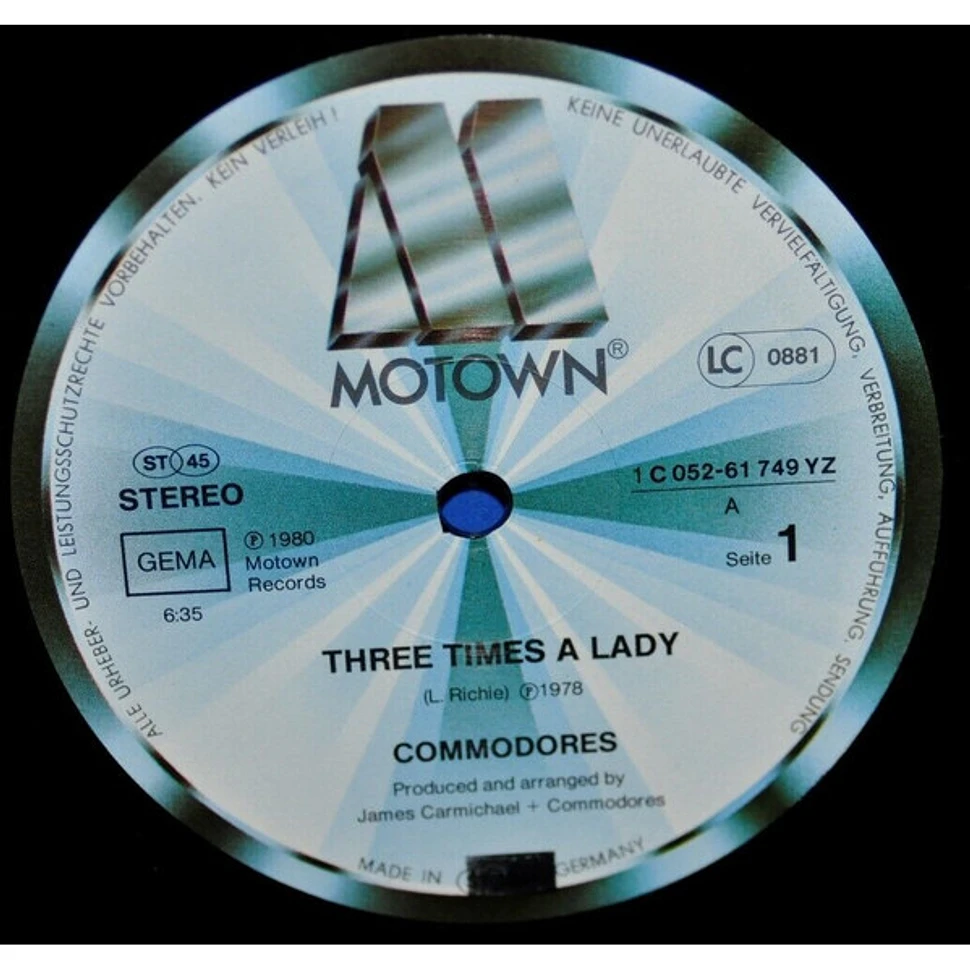 Commodores - Three Times A Lady / Brick House