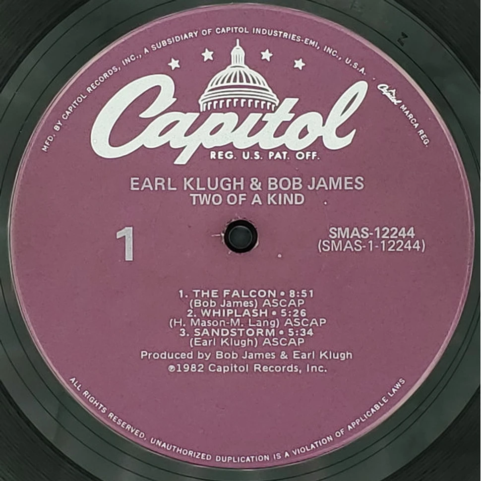 Earl Klugh And Bob James - Two Of A Kind