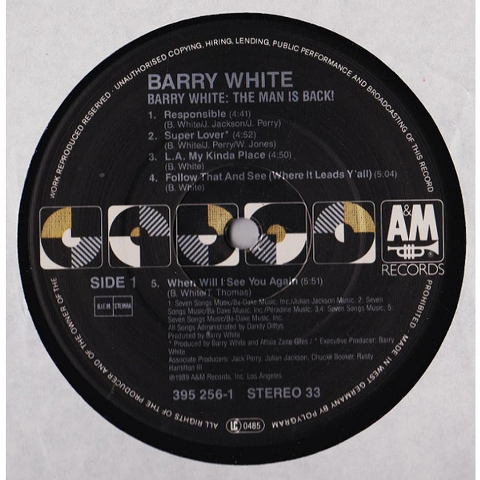 Barry White - Barry White: The Man Is Back!