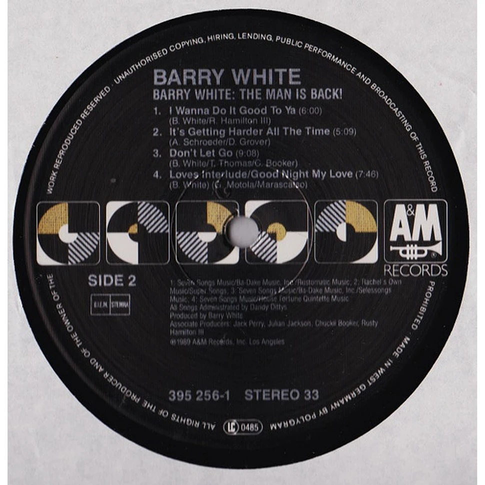 Barry White - Barry White: The Man Is Back!