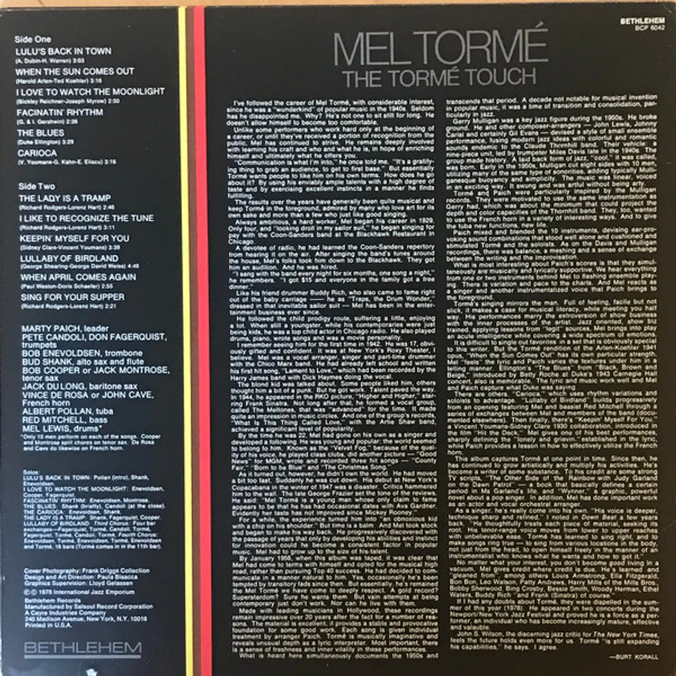 Mel Tormé - The Tormé Touch