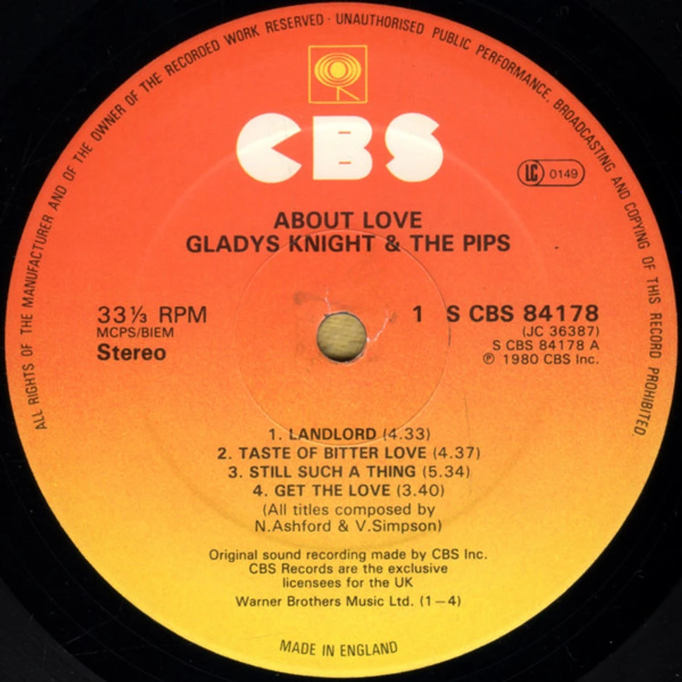 Gladys Knight And The Pips - About Love