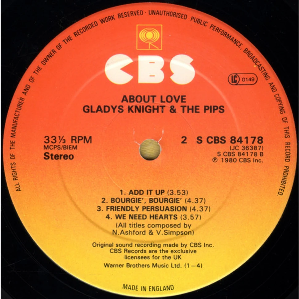 Gladys Knight And The Pips - About Love