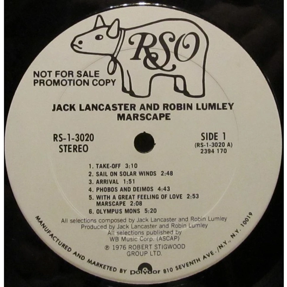 Jack Lancaster And Robin Lumley - Marscape