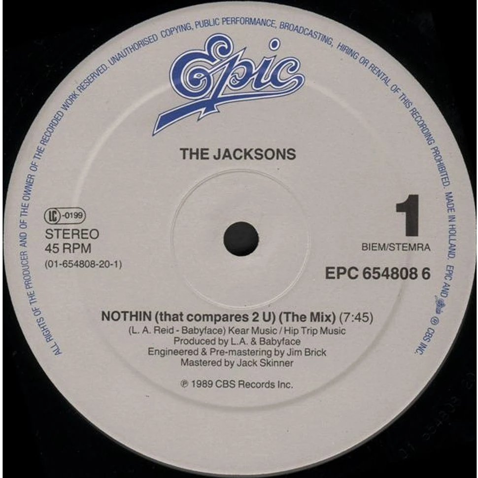 The Jacksons - Nothin (That Compares 2 U)