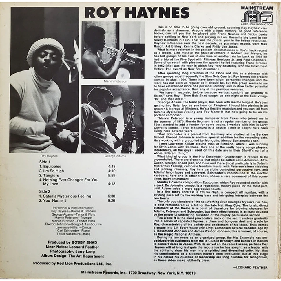 Roy Haynes - Hip Ensemble