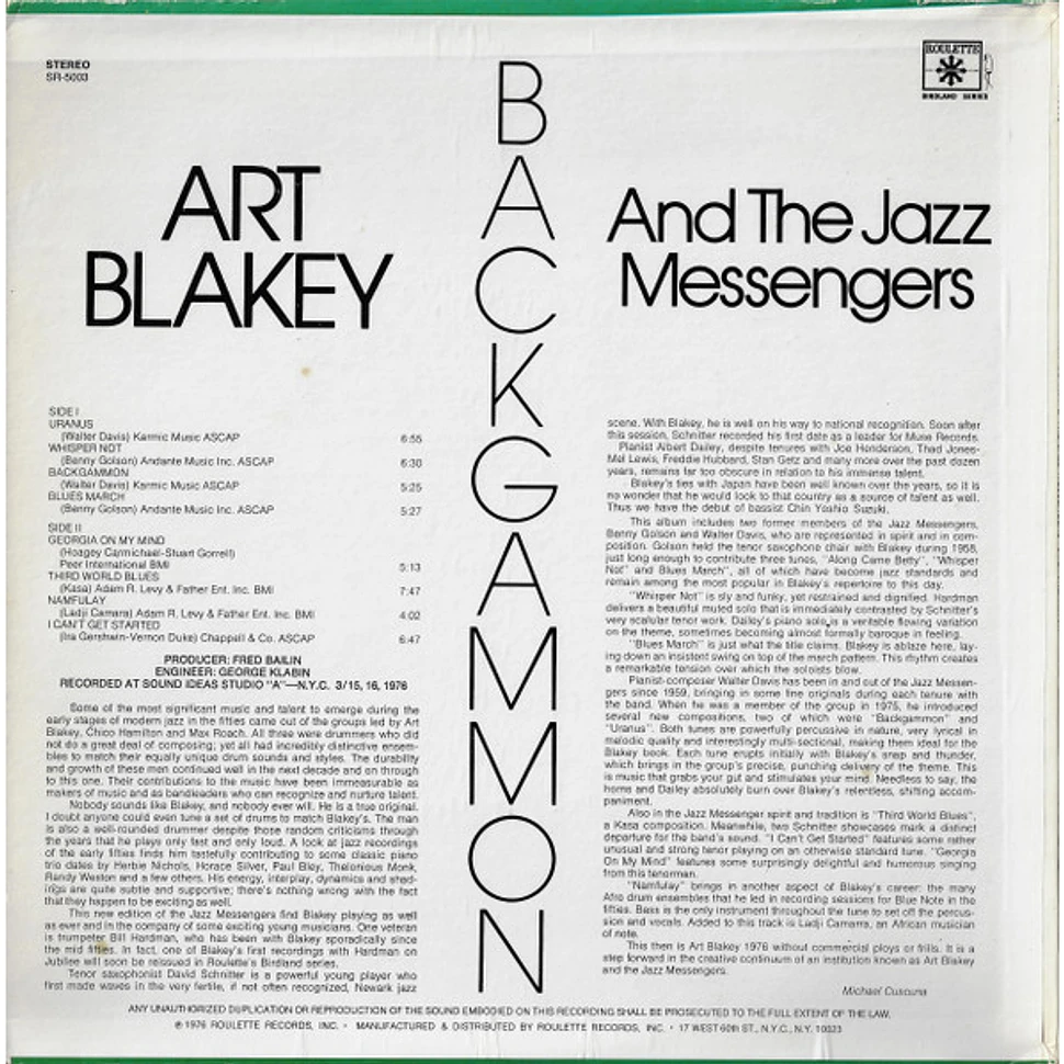 Art Blakey & The Jazz Messengers - Backgammon