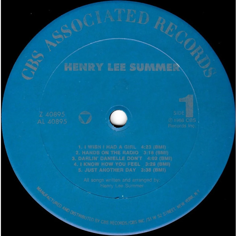 Henry Lee Summer - Henry Lee Summer