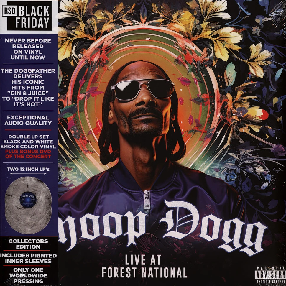 Snoop Dogg - Live At Forest National 2005 - Black Friday Record Store Day 2024 Greengrey Smoke Vinyl Edition