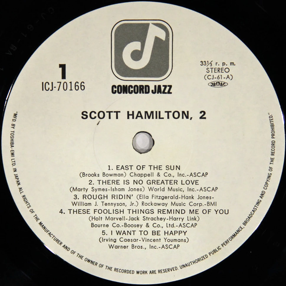 Scott Hamilton - Scott Hamilton, 2