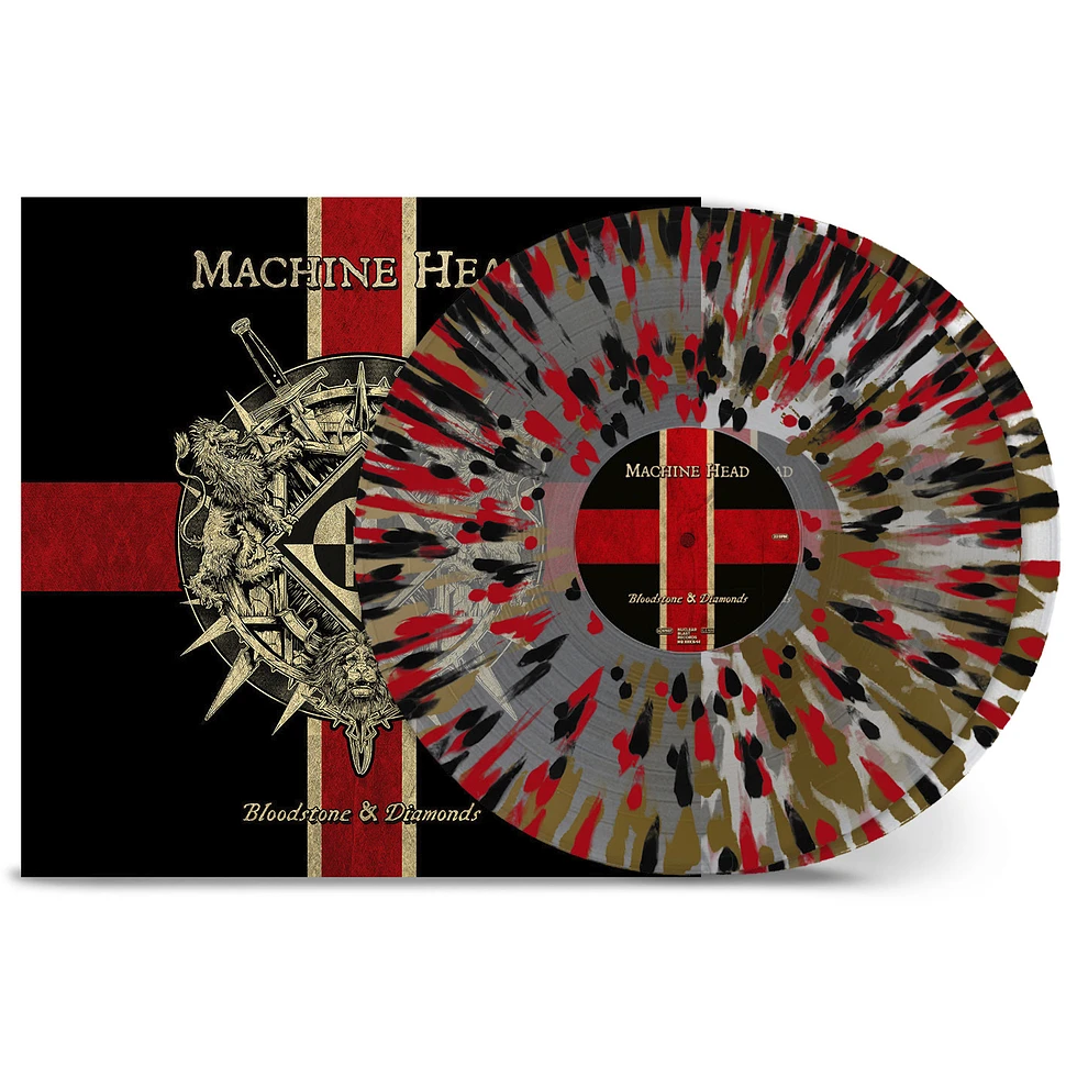 Machine Head - Bloodstone & Diamonds 10th Anniversary Transparent Red Black Splatter Vinyl Edition