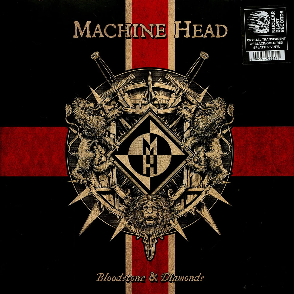 Machine Head - Bloodstone & Diamonds 10th Anniversary Transparent Red Black Splatter Vinyl Edition