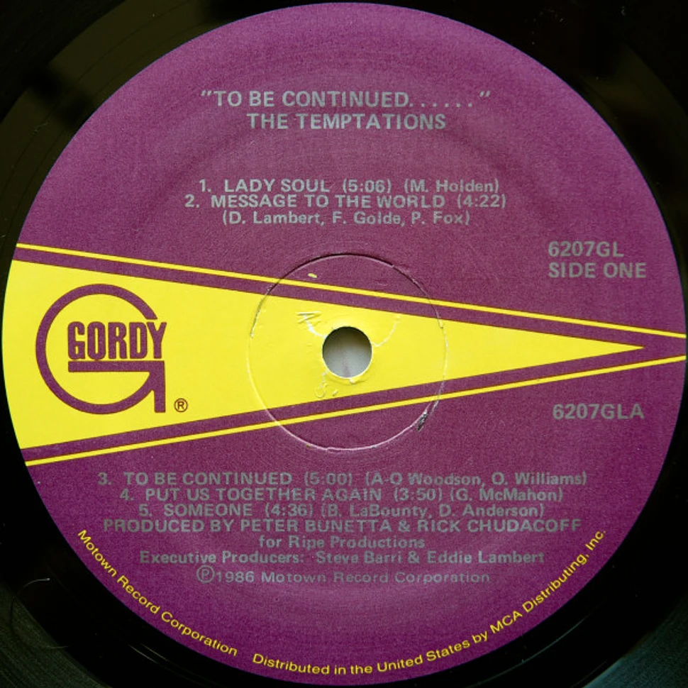 The Temptations - To Be Continued...