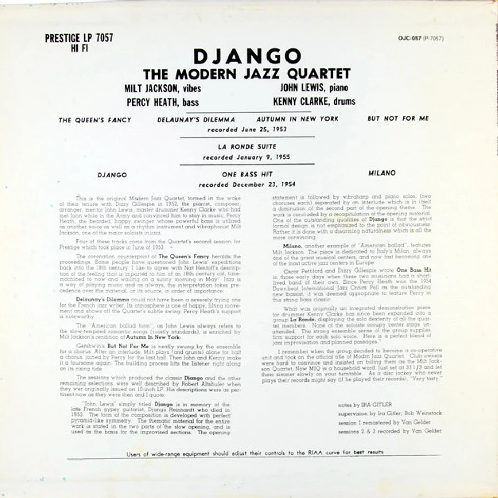 The Modern Jazz Quartet - Django