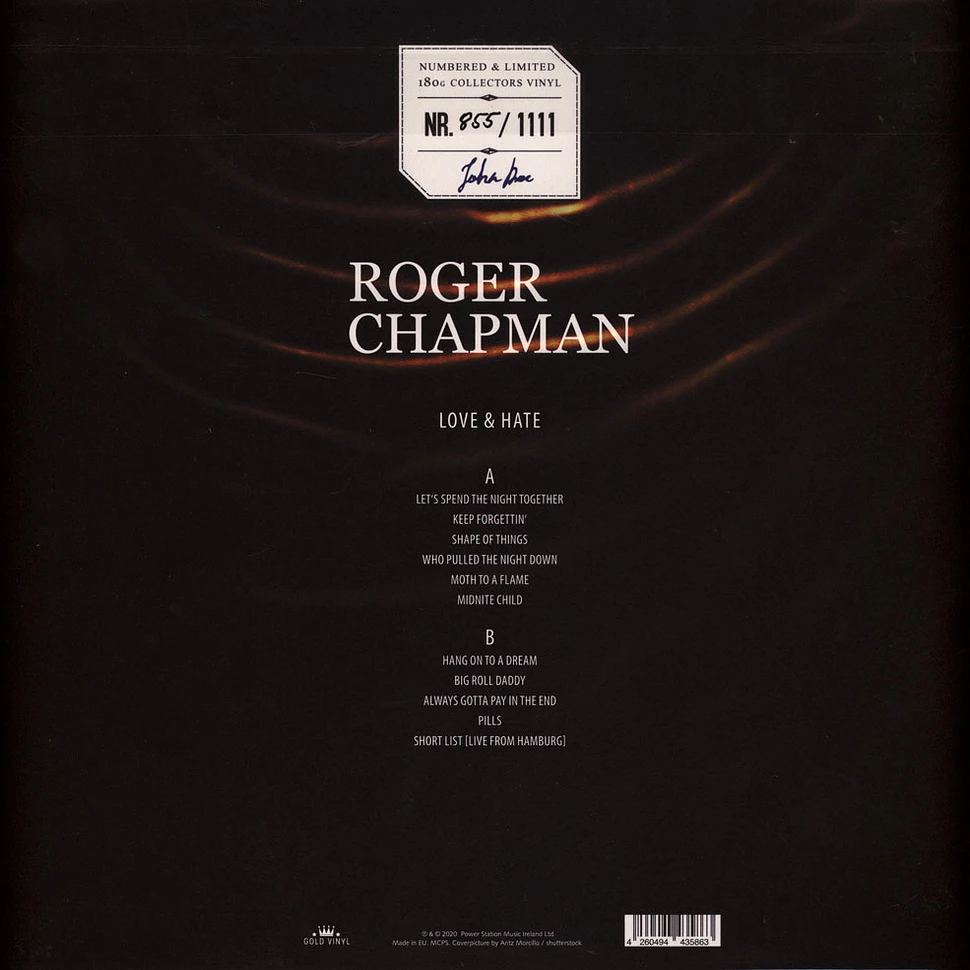 Roger Chapman - Love & Hate Silver/Grey Marbled Vinyl Edition