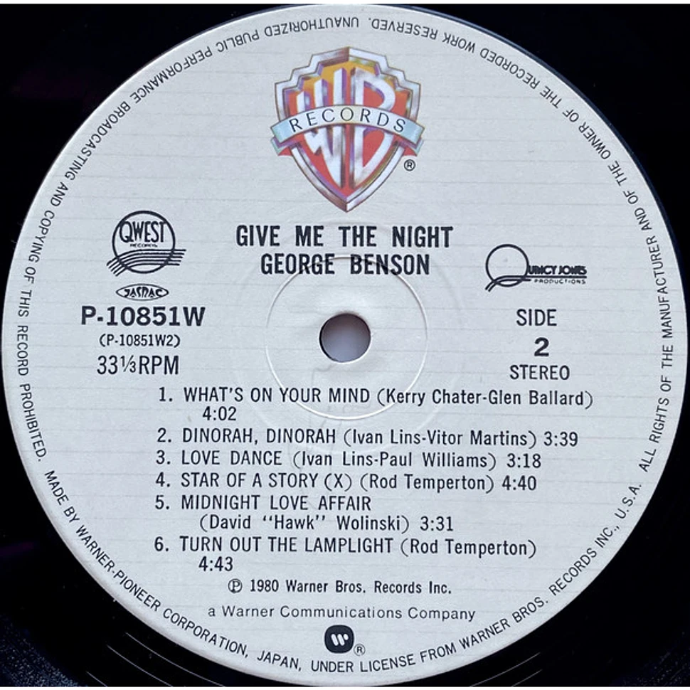 George Benson - Give Me The Night