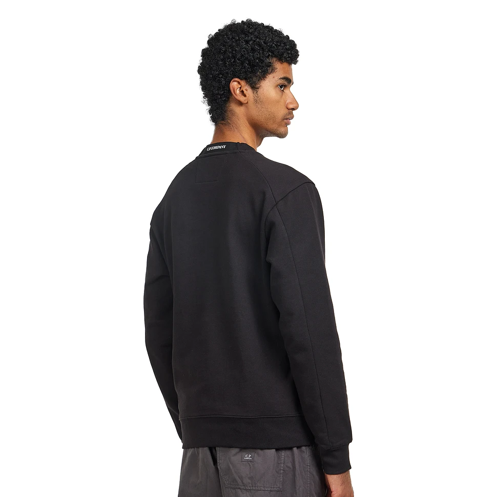 C.P. Company - Diagonal Raised Fleece Crew Neck Lens Sweatshirt