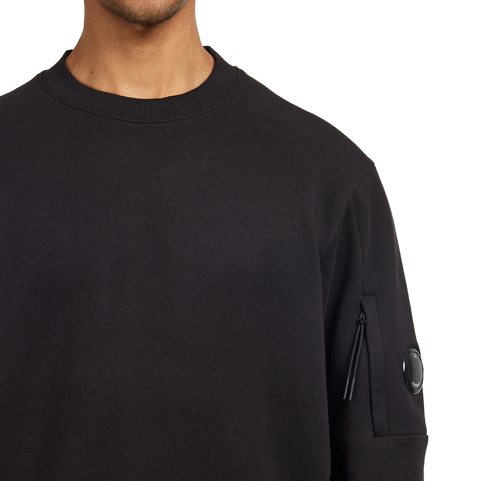 C.P. Company - Diagonal Raised Fleece Crew Neck Lens Sweatshirt