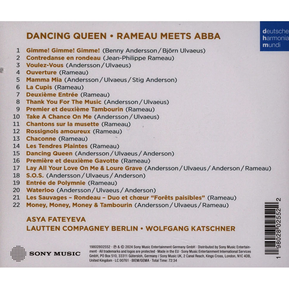 Lautten Compagney/Fateyeva, Asya/Katschner, W. - Dancing Queen - Rameau Meets Abba