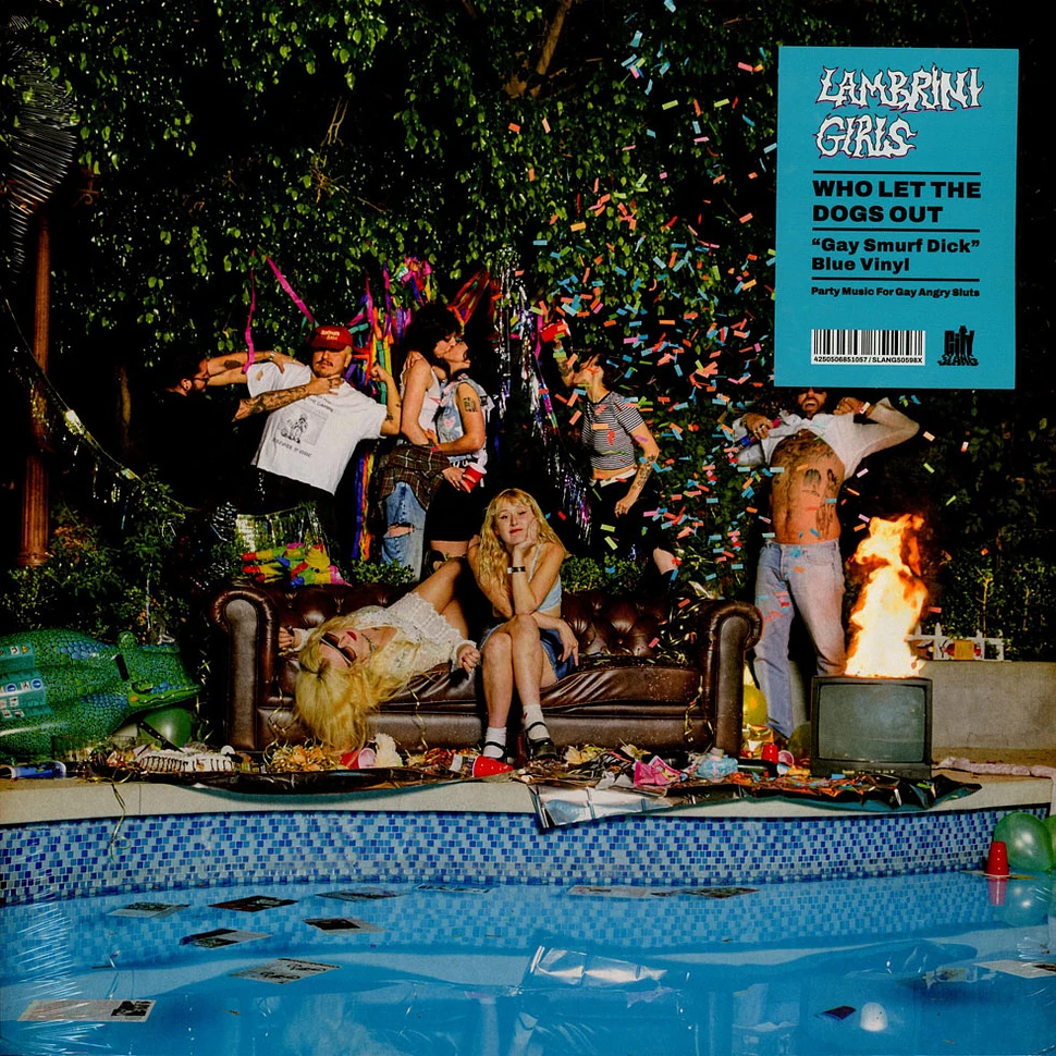 Lambrini Girls - Who Let The Dogs Out Blue Vinyl Edition