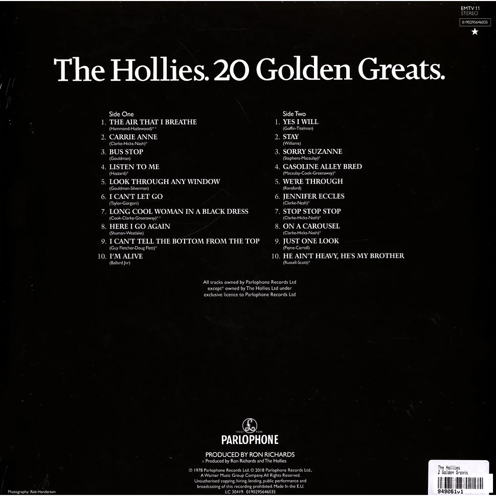 The Hollies - 20 Golden Greats