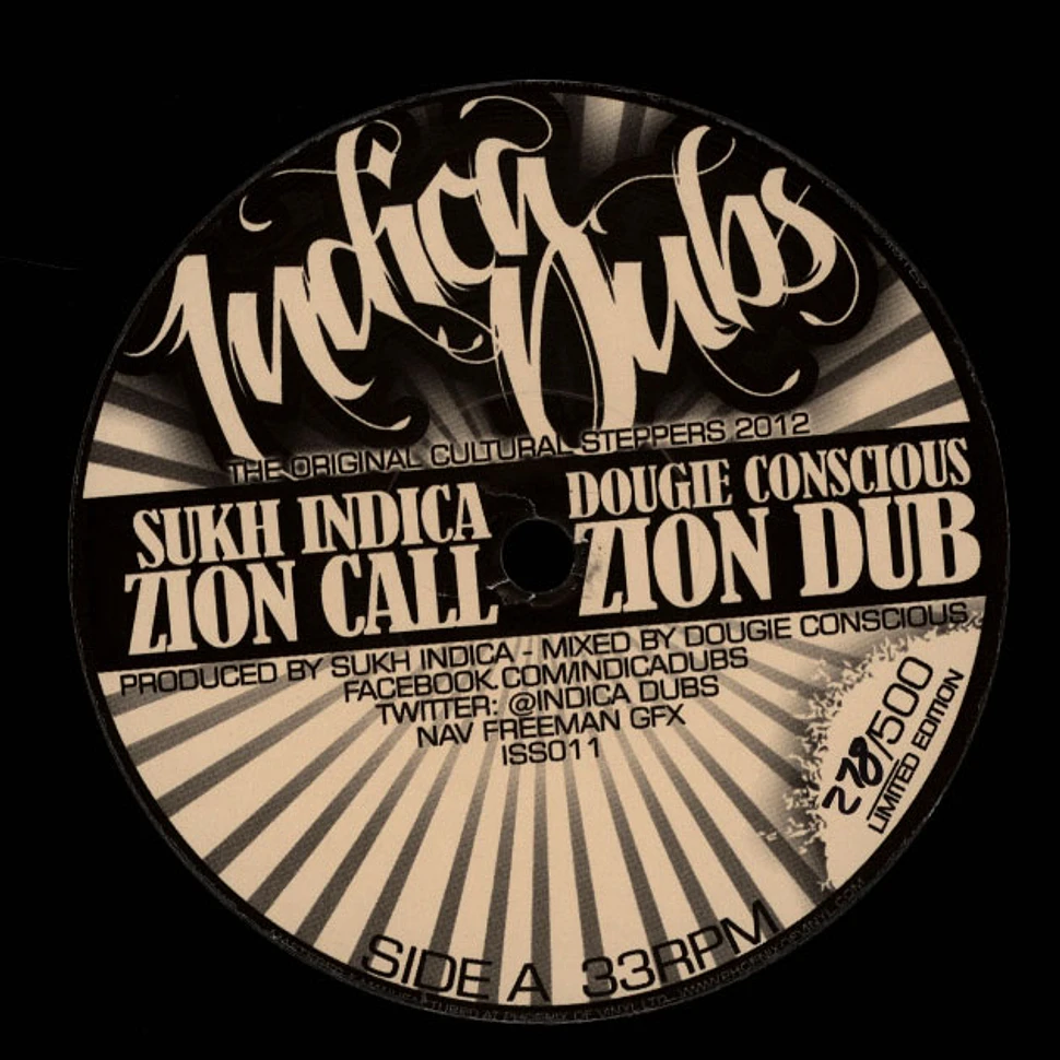 Sukh Indica / I David - Zion Call, Zion Dub / Trodding With Jah, Dubbing With Jah