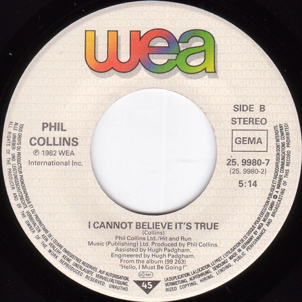 Phil Collins - You Can't Hurry Love