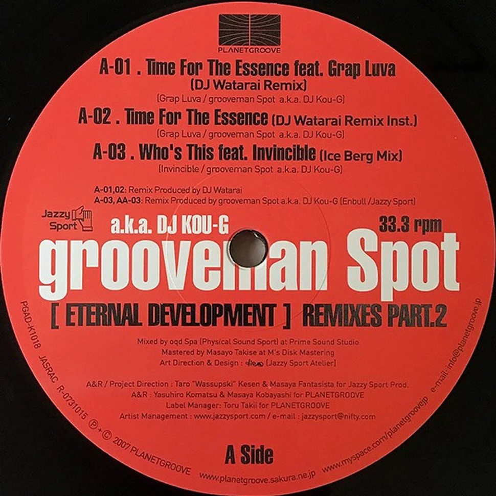 grooveman Spot ETERNAL DEVELOPMENT INST Eternal Development