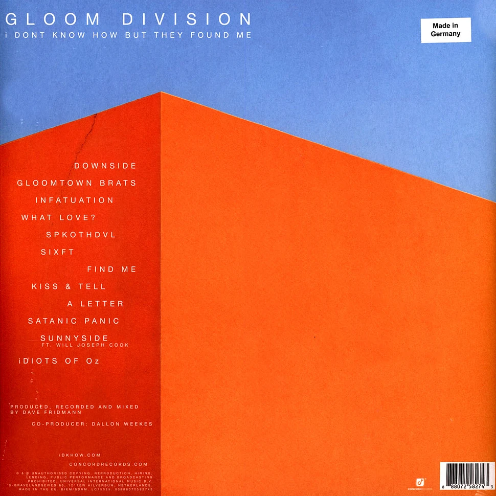 I Don't Know How But They Found Me - Gloom Division Limited Edition